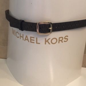 Michael Kors Logo Belt Brown and Tan Size Small